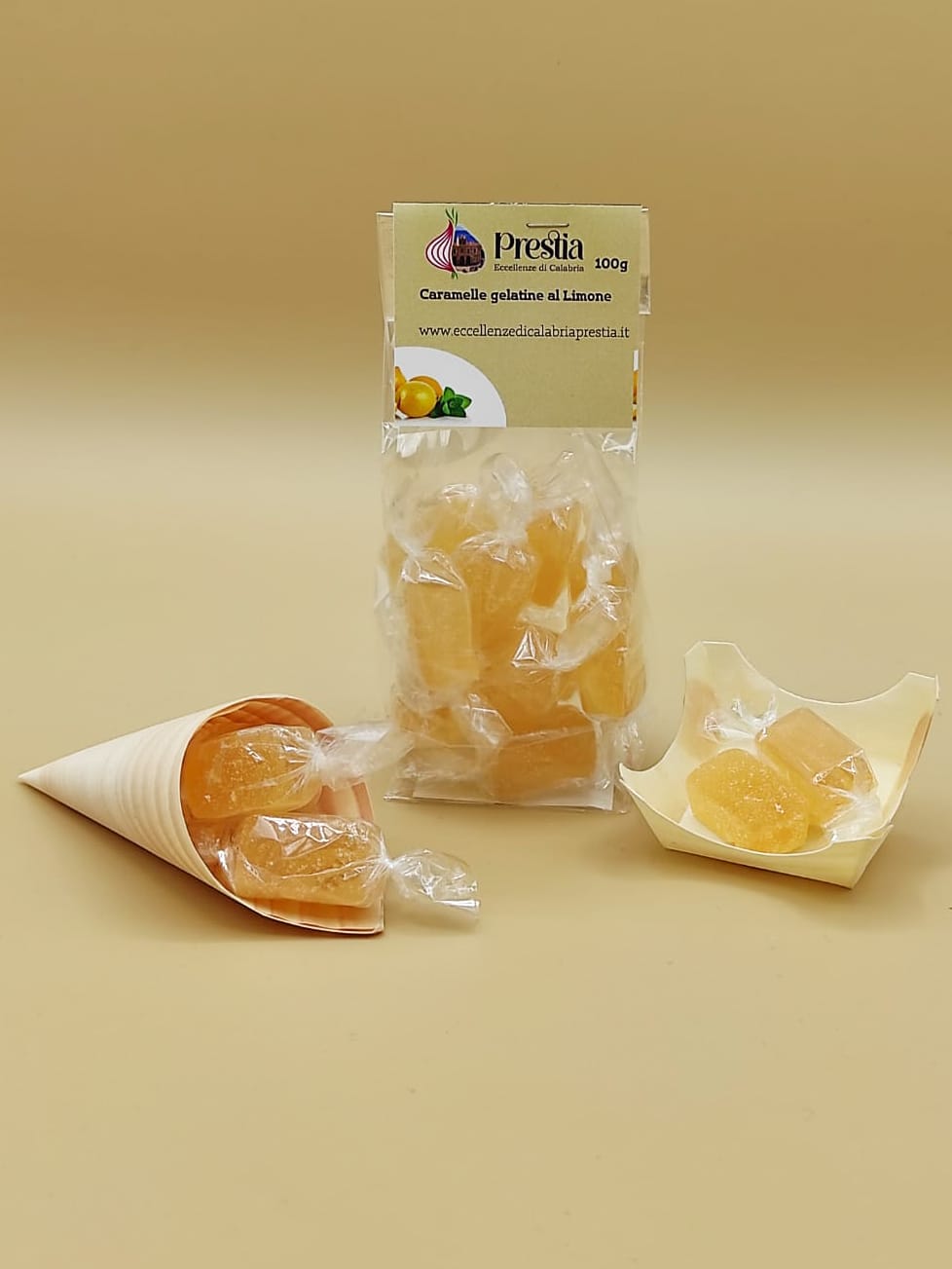 Caramelle gelatine al limone