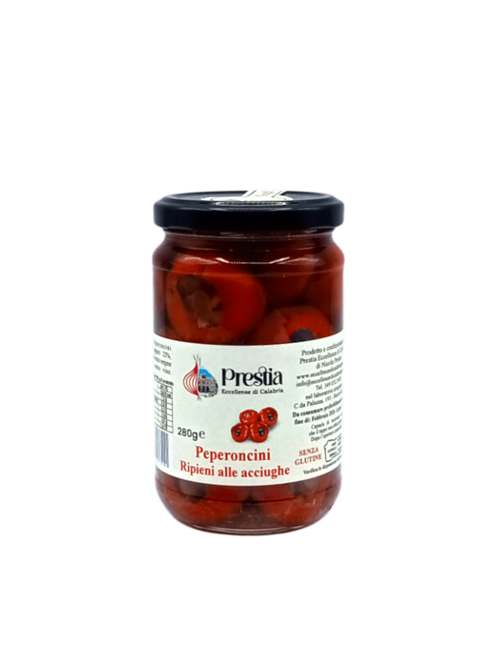 Peperoncini Ripieni alle Acciughe 280g